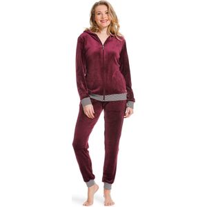 Pastunette huispak dames - Lounge - Bordeaux - 40 - Rood