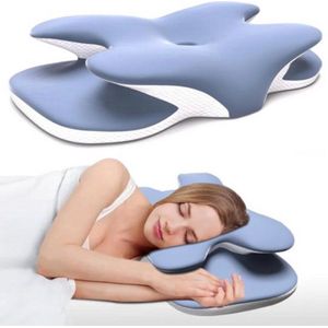 Ergonomisch Traagschuim Kussen - Verstelbaar Cervicaal Kussen voor Achterdwarsliggers