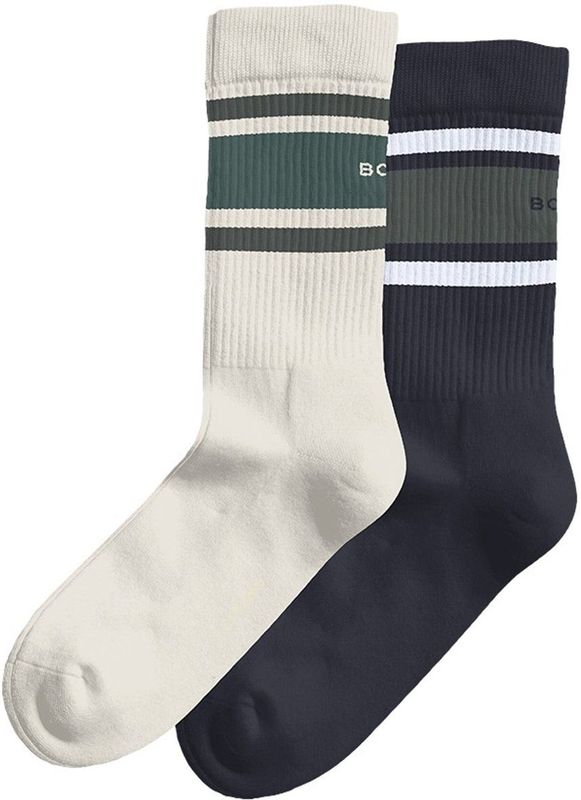 Björn Borg unisex core crew 2P sokken stripe logo multi