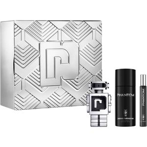 Paco Rabanne Phantom giftset - 50 ml eau de toilette spray + 10 ml eau de toilette spray + 150 ml deospray – cadeauset voor heren