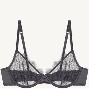 LOVE Stories - Romeo - BH - Donkergrijs - Full Cup - Push-up - Met Beugel