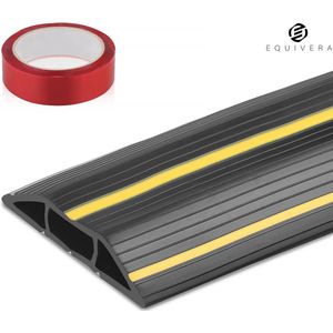 Equivera Kabelmat - Kabel Beschermer - Kabelbeschermer - Kabelgoot Vloer - Kabelhoes - Kabelhouder