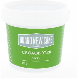 BrandNewCake® Cacaoboter Gekleurd Groen 200gr - Chocolade Kleurstof - Eetbare Voedingskleurstof