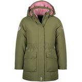 Trollkids - Alesund - Lange Jas - Olijfgroen - 100% Polyester - Waterdicht