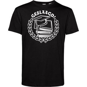 T-shirt Geslaagd | Geslaagd Cadeau | Afgestudeerd | Diploma | Zwart | maat XXL