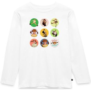 Pippi Langkous Foto's Van Pippi In Cirkels Premium T-Shirt Kinderen Met Lange Mouwen
