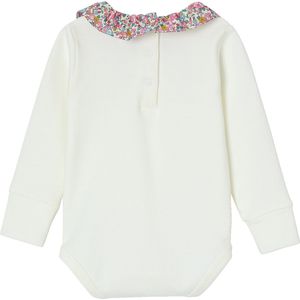 Envie de fraise - Meegroeiromper - Kraag van Liberty-stof - 100% Katoen - Biologisch