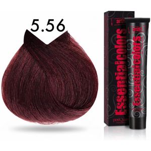 PostQuam Professional Essential Color 5-56 Licht bourgondisch bruin– 60 ml – Set van 3 Stuks – Professionele Haarverf