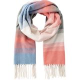 camel active Zacht geweven sjaal met franjes - Maat womenswear-OS - Oranje - blauw