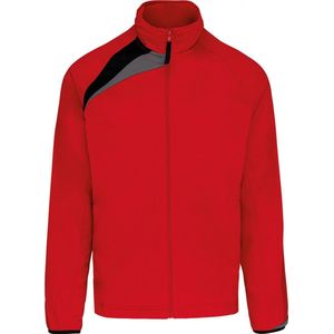 SportJas Kind 12/14 Y (12/14 ans) Proact Lange mouw Sporty red/Black/Storm grey 100% Polyester