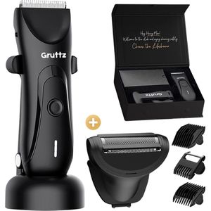 Gruttz Bodygroomer Mannen v3 PRO - Body Trimmer & Shaver - Gemaakt voor Schaamstreek - Inclusief Travelbag