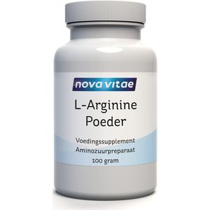 Nova Vitae - L-Arginine Poeder - Spieropbouw - bloedsomploop - libido - 100 gram