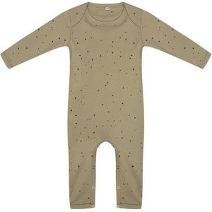 Little Indians Jumpsuit Dots Junior Katoen Groen/zwart Maat 74