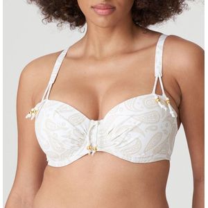 PrimaDonna Swim Sidari Voorgevormde Bikini Top 4010216 White Yacht - maat EU 80D / FR 95D