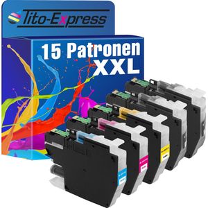PlatinumSerie 15x inkt cartridge alternatief voor Brother LC-3211