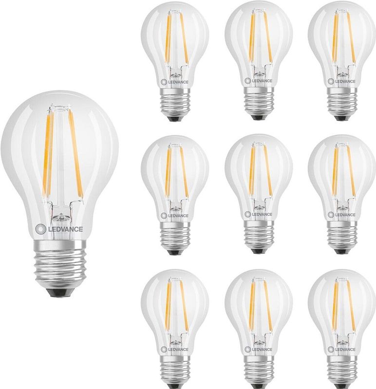 Ledvance - LED Filament Lamp A60 E27 - 6.5W - 806lm - 4000K - Ø60mm - 10 stuks