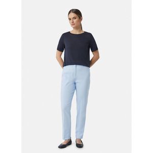 Pantalons - Effen - Katoen - Slimfit - Mid Waist - Lang