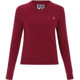 DreiMaster - Maritim - Trui - Wijnrood - Slanke Pasvorm - Lange Mouw