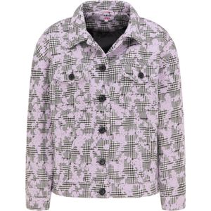 MYMO Tussenjas  lila / zwart / wit