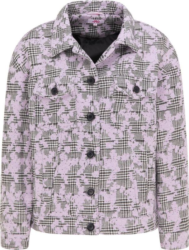 MYMO Tussenjas  lila / zwart / wit