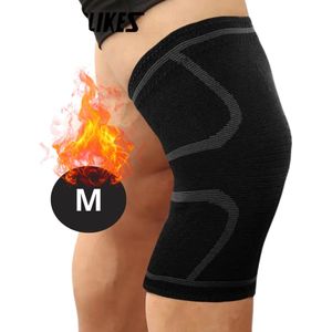 Livano Kniebrace - Sportbrace Knie - Knee Sleeves - Knee Sleeves Powerlifting - Compressie Knie Brace - Knee Wraps - Knee Support - Dames - Heren - Comfortabel - Grijs - Maat M