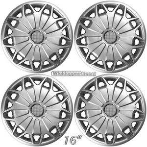Wieldoppen set 16"" passend voor FORD TRANSIT 2014- zilver + chroom ring. Set a 4 stuks (0419)