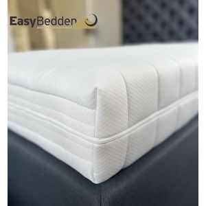 EasyBedden® 100x210 Koudschuim Hybride Matras - 20 cm dik | HR45 Schuim - Luxe Tijk - 100 % Veilig