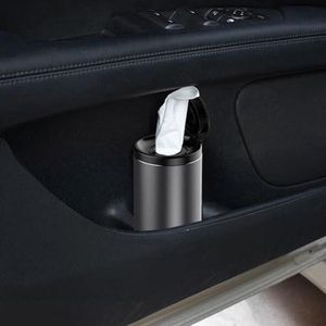 Servetten opbergdoos - cilindrische vochtige doekjesbox voor auto - aluminiumlegering - badkamer keuken - auto universele tissuedoek houder