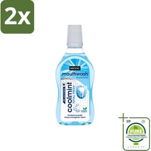 Sence - Fresh Coolmint - Mondwater - Verfrissend - 500 ml - Voordeelverpakking - 2 stuks - Mondwater - Frisse adem