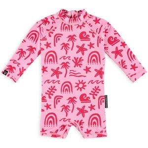 Beach & Bandits - UV Babypakje - Tropical Vibes Pink - Maat XS
