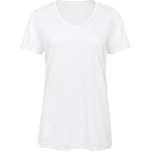 B&C TriBlend V-neck TEE / Woman CGTW058 - White - XXL