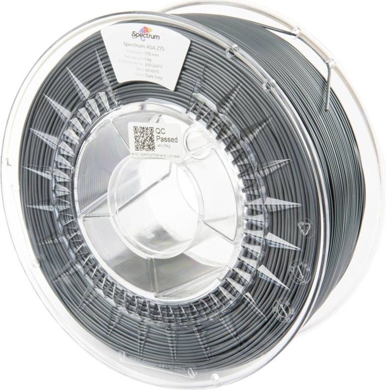 Spectrum Filaments - 80301 ASA 275 - Filament - Donkergrijs - 1.75 mm - 1000 g