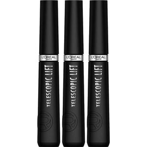 L'Oréal Paris - Telescopic Lift - Mascara - Zwart - 3PACK