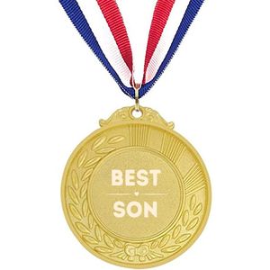 Akyol - beste zoon medaille goudkleuring - Zoon - familie mensen met een zoon - cadeau