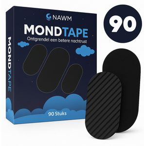 NAWM® Mondtape - Anti Snurk - Mondpleisters - Slapen - Snurktape - Mouth Tape - Mond Tape - Myotape - Neusstrips - 90 stuks