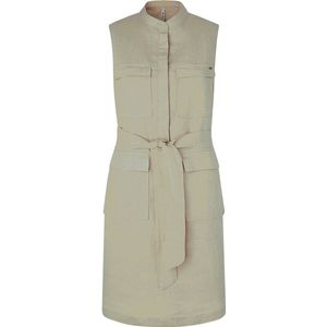 Pepe Jeans Aura Mouwloze Jurk Beige M Vrouw