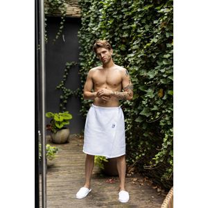 VitalHome Sauna Pareo Kilt Wit 60x150 cm met Klittenband