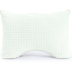 Hoofdkussen - Wit - Katoen - Verstelbaar