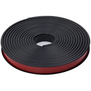 Garderobekast U-vormige houten kastrandstrip TPE kastmeubel U-vormige zachte randstrip zelfklevend flexibel fijne randafwerking - zwart 28 mm 3 meter