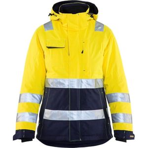 Blåkläder 4872-1987 Dames Winterjas High Vis Geel/Marineblauw maat XXL