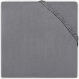 Jollein Baby Hoeslaken Ledikant Katoen 60x120cm - Dark Grey