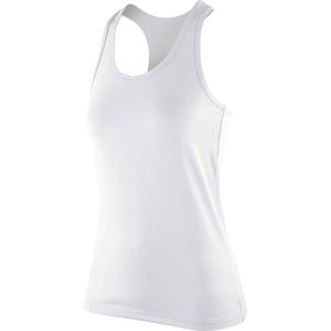 Spiro Dames/dames Softex Stretch Fitness Mouwloze Vest Top (Wit)