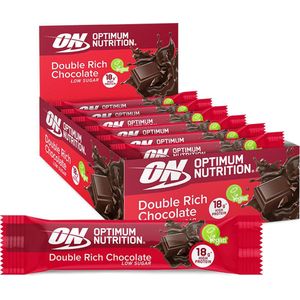 Optimum Nutrition Plant Protein Bars - Double Rich Chocolate Vegan Proteine Repen - 12 Plantaardige Eiwitrepen (720 gram)