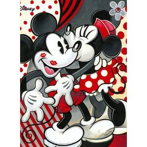 Diamond painting Mickey en Minnie 50x70 vierkante steentjes