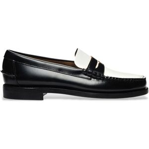 Sebago - 7000300 - Klassieke Leren Mocassins - Zwart - Plat