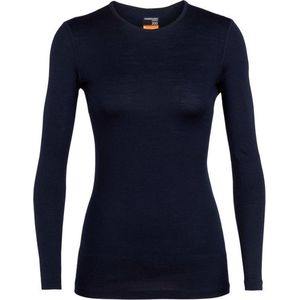 Icebreaker 200 Oasis Crewe Dames Thermoshirt Midnight Navy-423 S