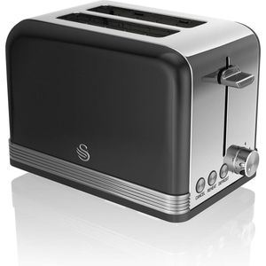 Swan RETRO ST19010BN (810 W - zwart) - Broodrooster - Zwart