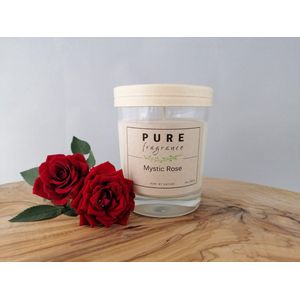 Pure Fragrance - Geurkaars in glas - Mystic Rose - roos - rozengeur