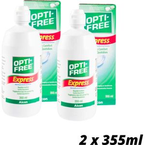 Opti-free express MPDS - Lenzenvloeistof - 2 x 355 ml - Voordeelverpakking