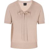 DreiMaster - Klassik - Trui - Beige - V-hals - Kwartmouw